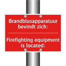 Brandblusapparatuur bevindt zich: - Firefighting equipment is located: