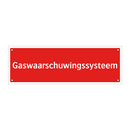 Gaswaarschuwingssysteem & Gaswaarschuwingssysteem & Gaswaarschuwingssysteem