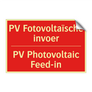 PV Fotovoltaïsche invoer - PV Photovoltaic Feed-in