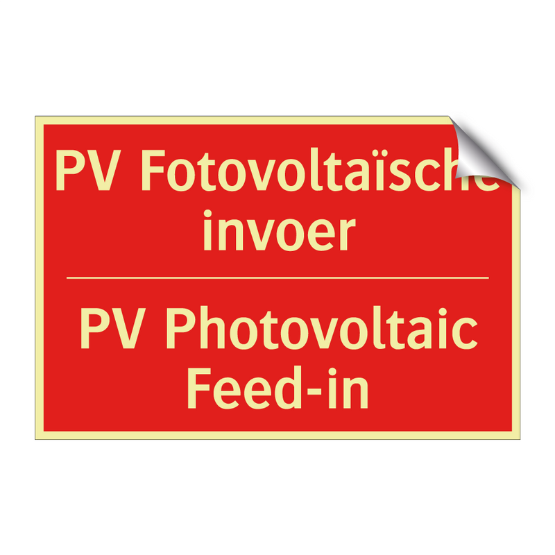 PV Fotovoltaïsche invoer - PV Photovoltaic Feed-in