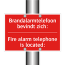 Brandalarmtelefoon bevindt zich: - Fire alarm telephone is located: