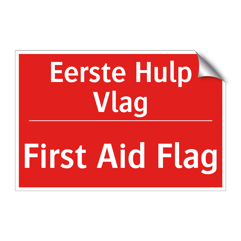 Eerste Hulp Vlag - First Aid Flag