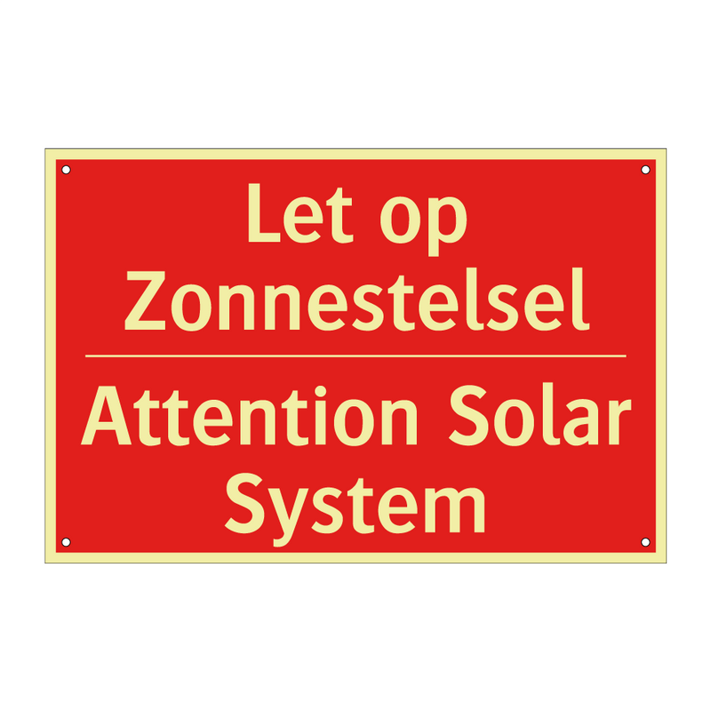 Let op Zonnestelsel - Attention Solar System
