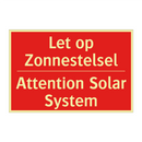Let op Zonnestelsel - Attention Solar System