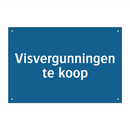 Visvergunningen te koop & Visvergunningen te koop & Visvergunningen te koop