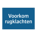 Voorkom rugklachten & Voorkom rugklachten & Voorkom rugklachten & Voorkom rugklachten