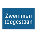 Zwemmen toegestaan & Zwemmen toegestaan & Zwemmen toegestaan & Zwemmen toegestaan