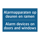 Alarmapparaten op deuren en ramen /.../ - Alarm devices on doors and windows /.../