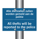 Alle diefstallen zullen worden /.../ - All thefts will be reported to /.../