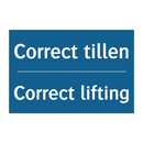 Correct tillen - Correct lifting & Correct tillen - Correct lifting