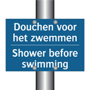 Douchen voor het zwemmen - Shower before swimming
