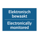 Elektronisch bewaakt - Electronically monitored & Elektronisch bewaakt - Electronically monitored