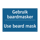 Gebruik baardmasker - Use beard mask & Gebruik baardmasker - Use beard mask