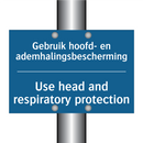 Gebruik hoofd- en ademhalingsbescherming /.../ - Use head and respiratory protection /.../