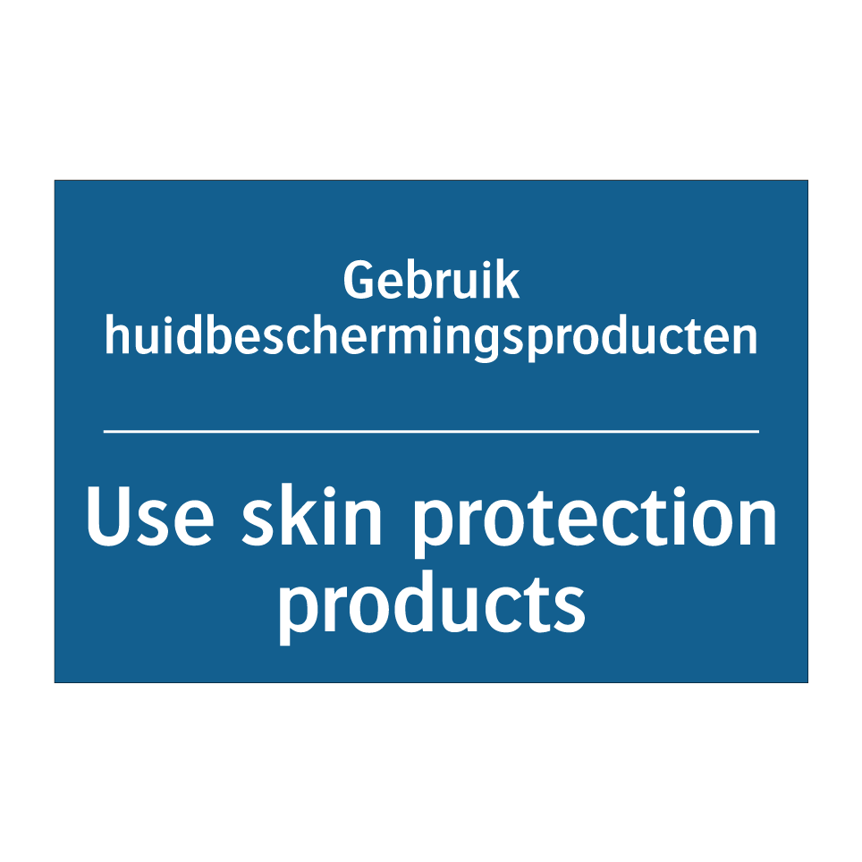 Koop Gebruik huidbeschermingsproducten /.../ - Use skin protection ...
