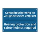 Gehoorbescherming en veiligheidshelm /.../ - Hearing protection and safety /.../