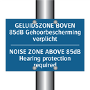 GELUIDSZONE BOVEN 85dB Gehoorbescherming /.../ - NOISE ZONE ABOVE 85dB Hearing /.../