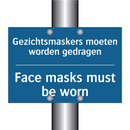 Gezichtsmaskers moeten worden /.../ - Face masks must be worn