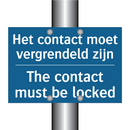 Het contact moet vergrendeld zijn /.../ - The contact must be locked