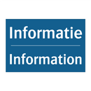 Informatie - Information & Informatie - Information & Informatie - Information