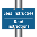 Lees instructies - Read instructions & Lees instructies - Read instructions