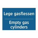 Lege gasflessen - Empty gas cylinders & Lege gasflessen - Empty gas cylinders