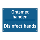 Ontsmet handen - Disinfect hands & Ontsmet handen - Disinfect hands