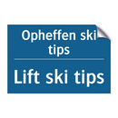 Opheffen ski tips - Lift ski tips & Opheffen ski tips - Lift ski tips