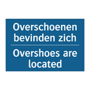 Overschoenen bevinden zich - Overshoes are located