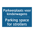 Parkeerplaats voor kinderwagens /.../ - Parking space for strollers