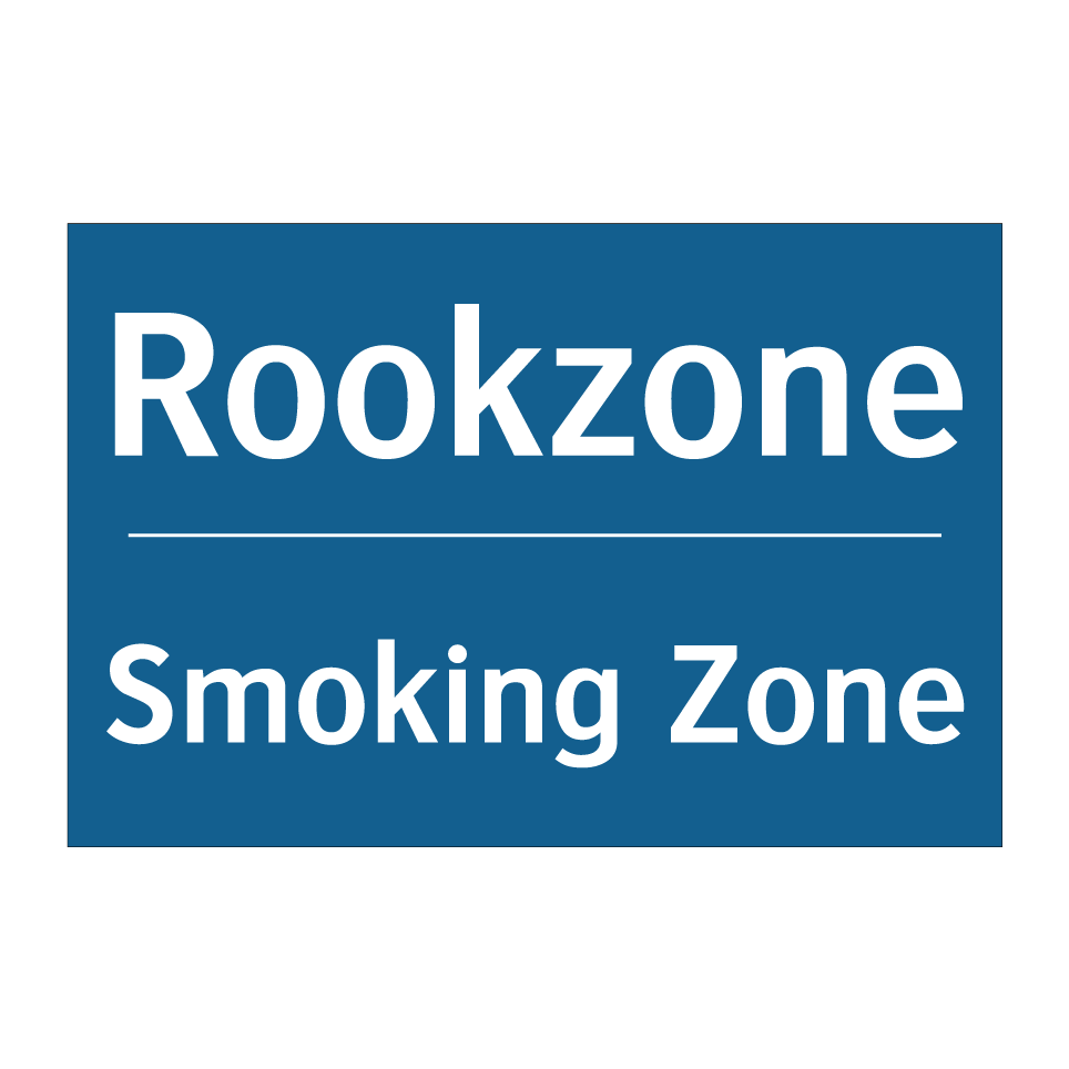 Sticker Rookzone 5cm Koop Rookzone - Smoking Zone bord | SignOnline | NL-M1947