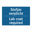 Stofjas verplicht - Lab coat required & Stofjas verplicht - Lab coat required