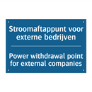 Stroomaftappunt voor externe bedrijven /.../ - Power withdrawal point for external /.../