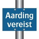 Aarding vereist & Aarding vereist & Aarding vereist & Aarding vereist & Aarding vereist
