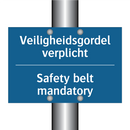 Veiligheidsgordel verplicht - Safety belt mandatory