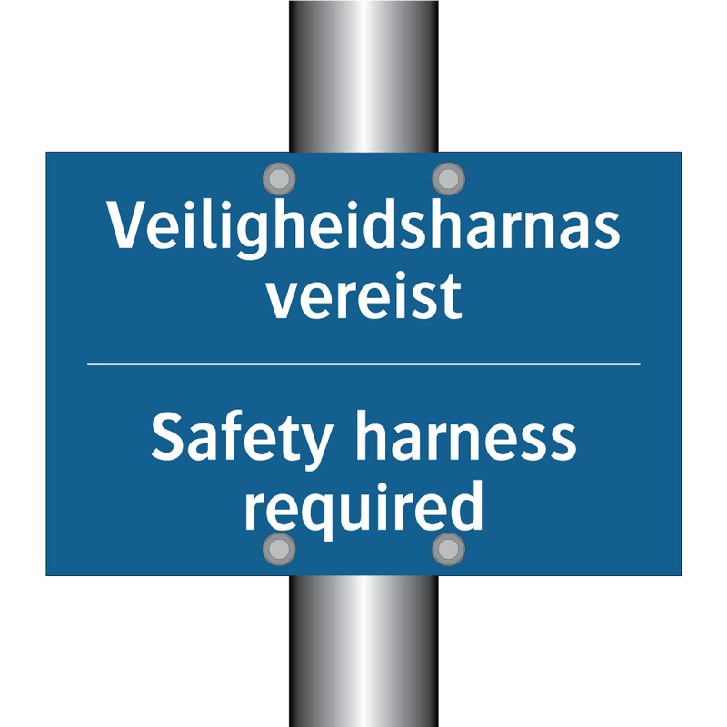Veiligheidsharnas vereist - Safety harness required