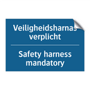 Veiligheidsharnas verplicht - Safety harness mandatory