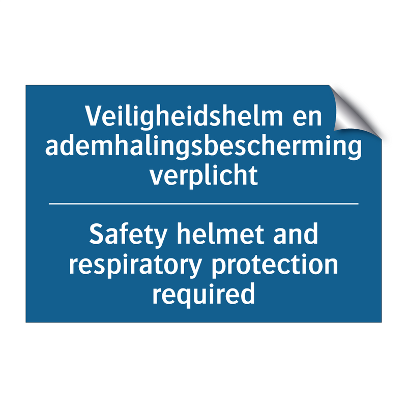 Veiligheidshelm en ademhalingsbescherming /.../ - Safety helmet and respiratory /.../