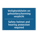 Veiligheidshelm en gehoorbescherming /.../ - Safety helmet and hearing protection /.../