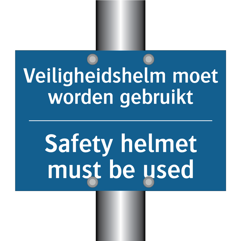 Veiligheidshelm moet worden gebruikt /.../ - Safety helmet must be used