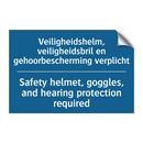 Veiligheidshelm, veiligheidsbril /.../ - Safety helmet, goggles, and hearing /.../