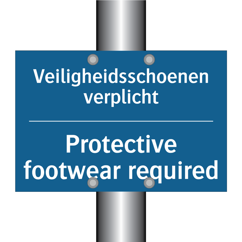 Veiligheidsschoenen verplicht - Protective footwear required