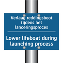 Verlaag reddingsboot tijdens het /.../ - Lower lifeboat during launching /.../