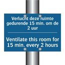 Verlucht deze ruimte gedurende /.../ - Ventilate this room for 15 min. /.../