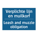 Verplichte lijn en muilkorf - Leash and muzzle obligation