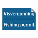 Visvergunning - Fishing permit & Visvergunning - Fishing permit & Visvergunning - Fishing permit