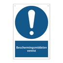 Beschermingsmiddelen vereist & Beschermingsmiddelen vereist & Beschermingsmiddelen vereist