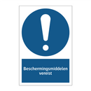 Beschermingsmiddelen vereist & Beschermingsmiddelen vereist & Beschermingsmiddelen vereist