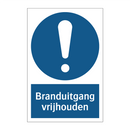 Branduitgang vrijhouden & Branduitgang vrijhouden & Branduitgang vrijhouden