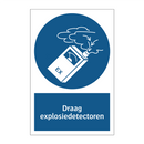 Draag explosiedetectoren & Draag explosiedetectoren & Draag explosiedetectoren